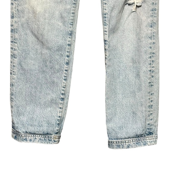 AG Adriano Goldschmied The Isabelle High Rise Straight Leg Denim Distressed Jean - Picture 3 of 13